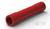 Czerwona rura z tworzywa sztucznego leżąca na białej powierzchni.