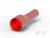 Czerwony element konstrukcyjny w kształcie cylindra z szerokim otworem na jednym końcu i wąskim uchwytem na drugim końcu.