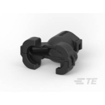 Czarny, mechaniczny element z dwoma uchwytami w kształcie litery U na końcach oraz cylindryczną częścią środkową.