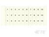 TB Markers TE Connectivity 1SNA232001R2500 TE TAB TB Markers, 1 szt.