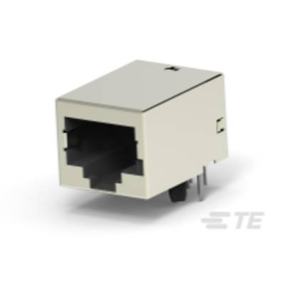 Złącze RJ45 Ethernet z tworzywa sztucznego, przeznaczone do użycia z kablami LAN.