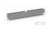 Srebrzysto-szary, cylindryczny, żebrowany element metalowy z podłużnym nacięciem; może być częścią maszyny lub urządzenia mechanicznego.