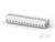 Biała, podłużna złączka plastikowa z wieloma gniazdami, przedstawiona na widoku bocznym na białym tle.