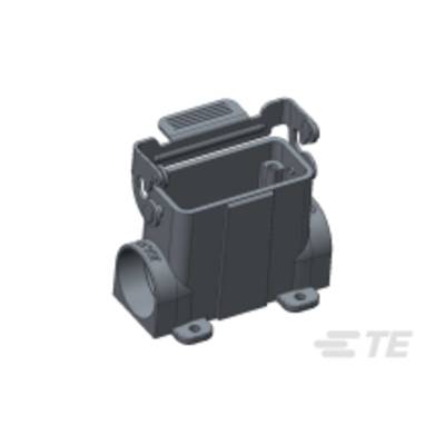Elektroniczny element konstrukcyjny z prostokątnym otworem, punktami mocowania po bokach oraz górnym elementem przyłączeniowym.