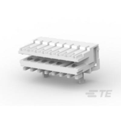 Zbliżenie białego złącza wielostykowego, powszechnie stosowanego w obwodach elektronicznych do łączenia różnych komponentów.