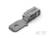 Szary metalowy element z otworami na obu końcach, prawdopodobnie łącznik lub element złączny.