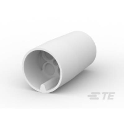 Biały, cylindryczny kubek plastikowy leży ukośnie na powierzchni. Jego wnętrze jest częściowo widoczne.