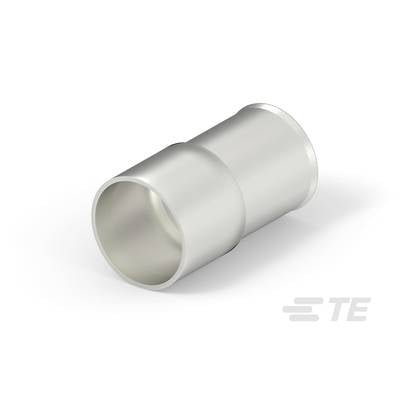 Metalowa tuleja cylindryczna, lekko błyszcząca, leży skośnie na powierzchni. Oznaczona napisem 'TE' w tle.