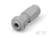 Szara, sześciokątna złączka rurowa z gwintem wewnętrznym, odpowiednia do łączenia rur lub węży.
