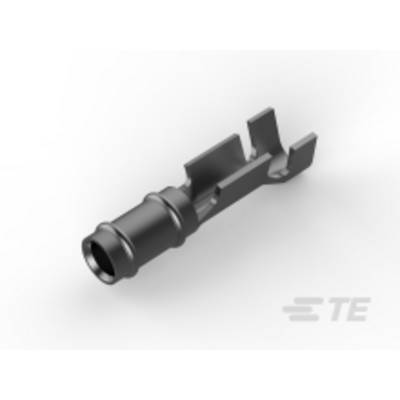 Metalowy element z cylindrycznym zakończeniem i prostokątnymi przedłużeniami, prawdopodobnie część systemu mechanicznego.