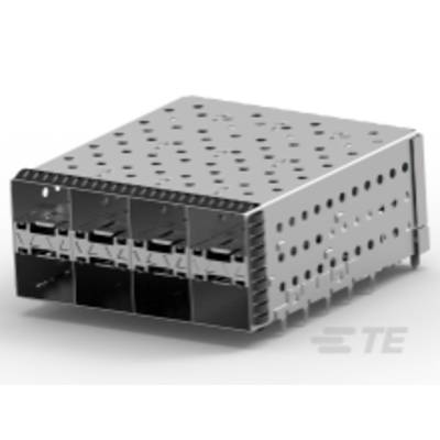 Elektroniczna karta wtykowa z czterema gniazdami, nadająca się do montażu w zasilaczach.