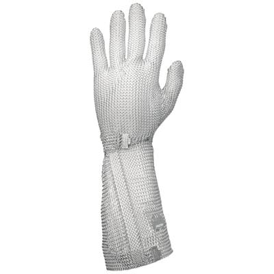Rękawice chroniące przed przecięciem Niroflex mit Stulpe, Gr. L 4681-L Rozmiar rękawic: L srebrny