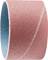 Pasek ścierny w kolorze różowym, o kształcie cylindrycznym, o lekko chropowatej powierzchni.