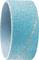 Niebieska taśma szlifierska, gruboziarnista, w kształcie walca. Stosowana do obróbki powierzchni.