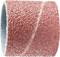Cylindryczny nakładany element ścierny o grubej, różowej ziarnistości, stosowany do szlifowania i wygładzania materiałów.