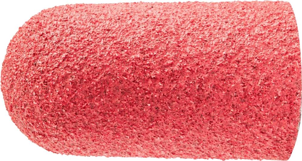 Czerwona nakładka ścierna do narzędzi kosmetycznych, używana do pilowania i kształtowania paznokci.