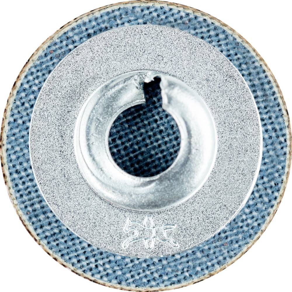 Okrągłe narzędzie szlifierskie z rdzeniem metalowym i niebieskim ziarnem, odpowiednie do obróbki powierzchni i szlifowania precyzyjnego.