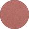 Okrągły czerwony papier ścierny, drobnoziarnisty, często stosowany do wygładzania powierzchni w pracach rzemieślniczych lub przemysłowych.