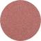 Okrągły, czerwony papier ścierny o drobnej ziarnistości, najczęściej stosowany do szlifowania drewna lub metalu.