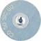 Tarcza szlifierska z niebieskim papierem ściernym, z napisem: 50 SIC 80