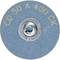 Krążek z napisem: CD 50 A 400 CK, prawdopodobnie tarcza szlifierska. Środek wykonany z metalu.