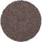 Okrągła, brązowa, teksturowana powierzchnia podkładki ściernej używanej do wygładzania i polerowania materiałów.