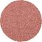 Odporna na ścieranie tarcza szlifierska o grubej, ciemnoczerwonobrązowej ziarnistości, w kształcie koła. Idealna do obróbki powierzchni metalu lub drewna.