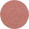 Okrągła, czerwona powierzchnia papieru ściernego o jednorodnej strukturze. Głównie dekoracyjna, bez rozpoznawalnego kontekstu.