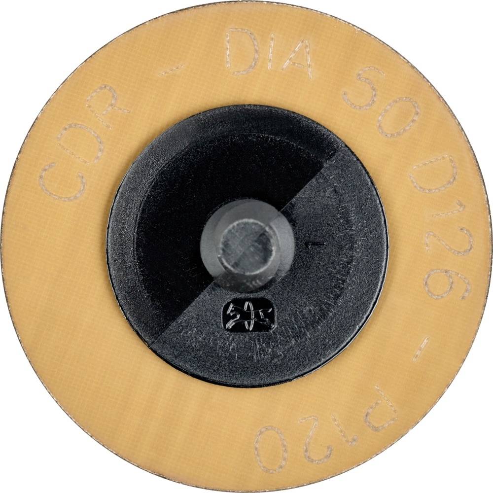 Tarcza szlifierska oznaczona napisem 'CDP-DIA 50 D126 P150', w kolorze pomarańczowym, z czarnym środkiem.