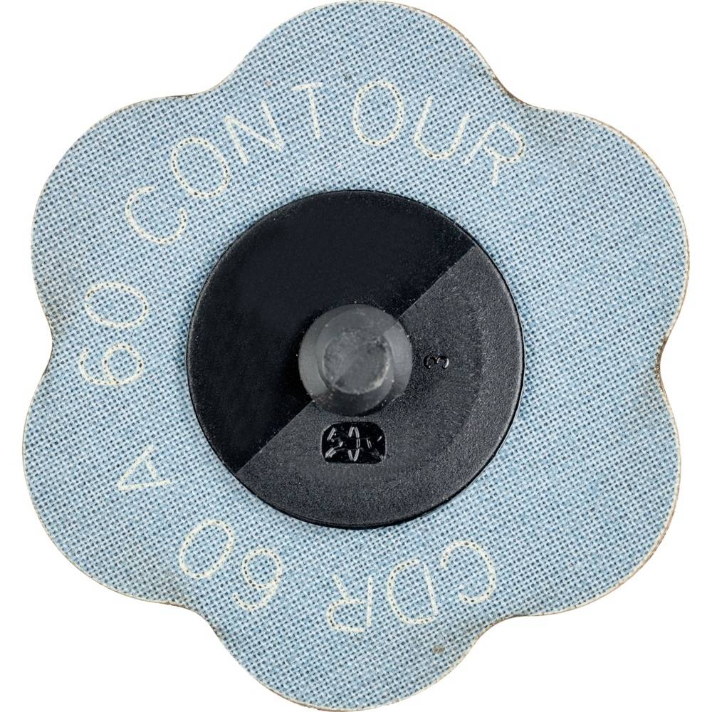 Tarcza szlifierska z niebieską powierzchnią i czarną częścią środkową, oznaczona napisami 'CONTOUR A 60' oraz 'CDR 60 A'.