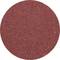 Okrągła tarcza ścierna z czerwonego papieru ściernego, odpowiednia do obróbki powierzchni i wygładzania materiałów.