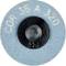 Okrągła głowica szlifierska z niebieską tarczą, czarnym środkiem i napisem 'CDP 38 A 320'. Używana do obróbki powierzchni.
