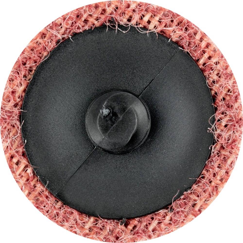 Okrągła, czarna nakładka od flamastra z czerwoną pętką do noszenia wokół krawędzi.