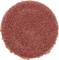 Czerwony papier ścierny w kształcie koła. Powierzchnia pokazuje grubą ziarnistość przeznaczoną do silnego ścierania. Stosowany głównie do prac drewnianych lub metalowych.