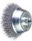 Okrągła szczotka druciana z metalowymi włoskami i gwintem mocującym. Używana jest do czyszczenia i usuwania rdzy.