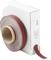 Białe pudełko zawiera rolkę taśmy ściernej, która jest częściowo wyciągnięta. Taśma jest koloru rdzawobrązowego i jest gotowa do użycia.