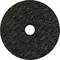 Okrągła czarna tarcza szlifierska z centralnym otworem, często stosowana do szlifowania lub cięcia metalu i innych materiałów.
