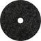 Czarna tarcza szlifierska z centralnym otworem, na neutralnym tle.