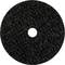 Czarna, okrągła tarcza szlifierska z otworem pośrodku. Służy do szlifowania różnych materiałów.