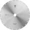 Srebrna tarcza piły tarczowej z drobnymi, segmentowanymi zębami, nadruk 'PFERD', maksymalna prędkość obrotowa 4385 obr./min, Wykonano w Niemczech.