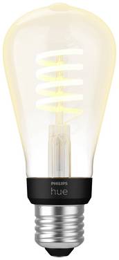 Philips Hue Hue Żarówka LED 871951430146700 EEK: G (A - G) Hue White Ambiance Einzelpack Edison ST64 Filament 300lm E-27 7 W ciepła biel światła dziennego