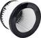 Okrągły, składany filtr powietrza z czarnymi gumowymi krawędziami; służy do oczyszczania i poprawy jakości powietrza w urządzeniach.