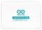 Biała karta z niebieskim logo Arduino i tekstem 'ARDUINO CERTIFICATION FUNDAMENTALS'.