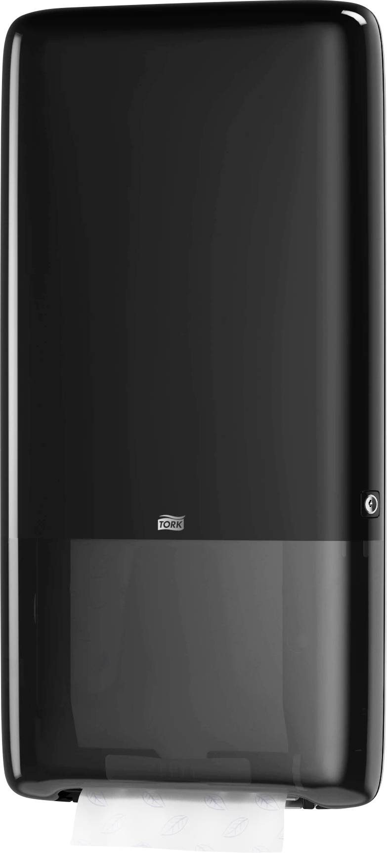 Диспенсер для паперових рушників TORK 552508 PeakServe®, пластиковий, чорний, 1 шт.