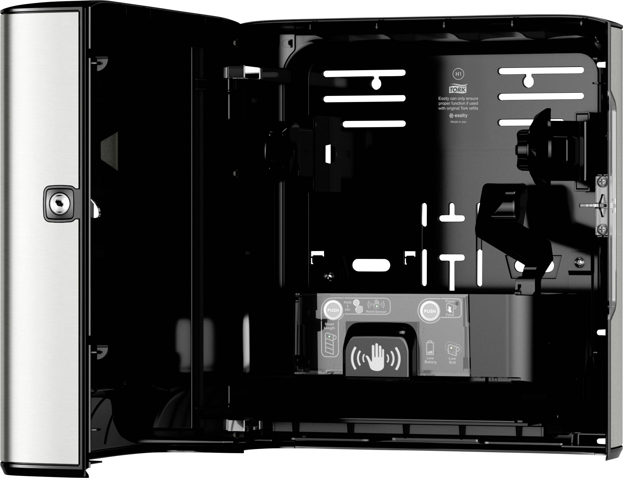 Диспенсер для рушників TORK 460001 Image Line, метал, пластик, сріблястий, 1 шт.