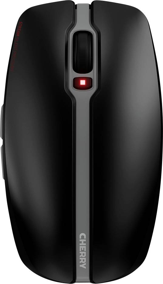 Комплект бездротової клавіатури та миші CHERRY Stream, німецька, QWERTZ, чорний