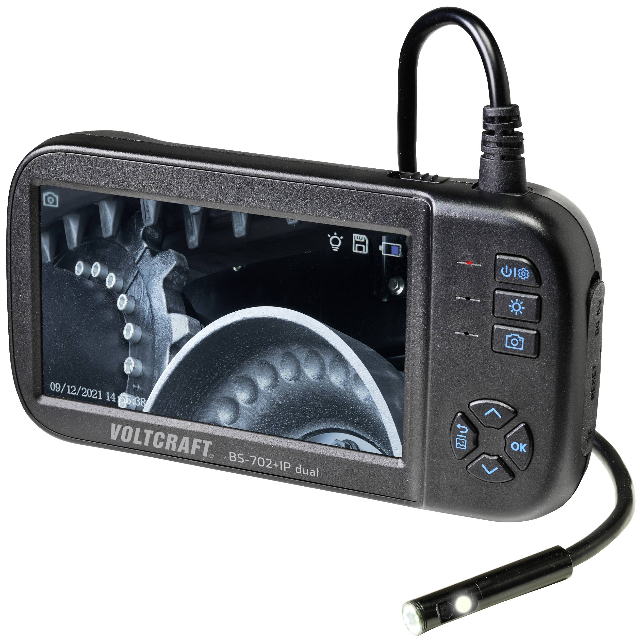 Подвійна інспекційна камера VOLTCRAFT BS-702SE+IP BS-702SE+IP dual, 8 мм x 5 м, 1920 x 1080 пікселів, IP67 (зонд)