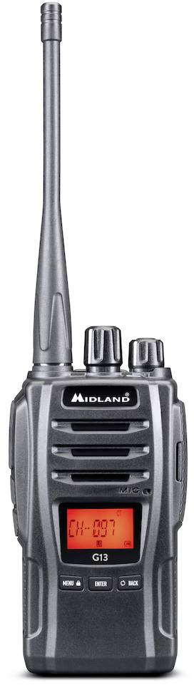 PMR Midland Midland 2x комплект G13, гарнітура AE34, зарядний пристрій, акумуляторний блок