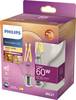 Philips LED 871951432395700 LED EEK D (A - G) E-27 Kształt owalny 6 W = 60 W ciepła biel (Ø x W) 95 mm x 137 mm regulacja natężenia oświetlenia (ściemnienie do ciepła) 1 szt.