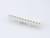 Biała wtyczka plastikowa z wieloma gniazdami, odpowiednia do połączeń elektronicznych na płytkach drukowanych.